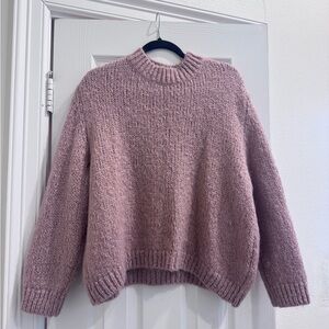 Zara Mauve Crew Neck Sweater